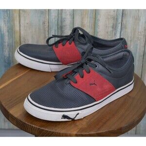 Puma El Ace 2 Men's Size 7 Sneakers Perforated Gray Red